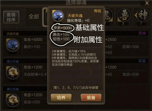 御魂全属性表解说配图2