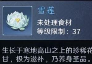 天涯明月刀手游雪莲图片