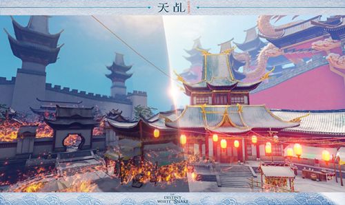 游戏内实时天气阴/晴对比