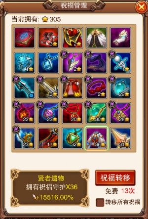 不服小天王祝福管理