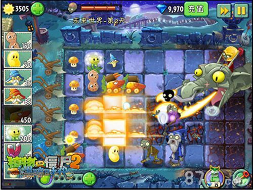 图4:《植物大战僵尸2黑暗时代》火龙BOSS登场
