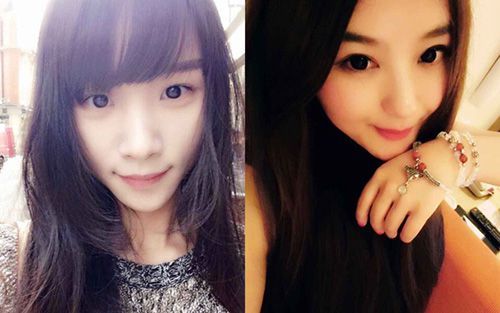 美女主播田c(左)、HUNTERS战队队长QUEEN(右)加盟解说本届赛事